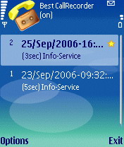 Smartphoneware Best CallRecorder v1.0 S60v3 Symbian OS9.1