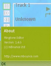 Ringtone Editor Version 1.4.0 SymbianOS9.1
