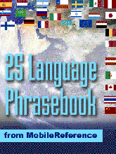 MobileReference 25 Language Phrasebook