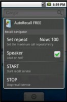 Скриншот к файлу: AutoRecall - v.2.2