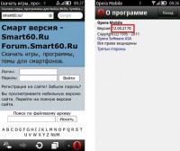 Скриншот к файлу: Opera Mobile v.12.00.2170
