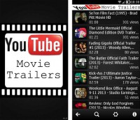 Скриншот к файлу: Youtube Movie Trailers v.1.00(0) ENG