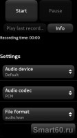 Скриншот к файлу: Audio Recorder Pro v.1.00(1) ENG