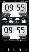 Скриншот к файлу: Weather Clock Black and White 